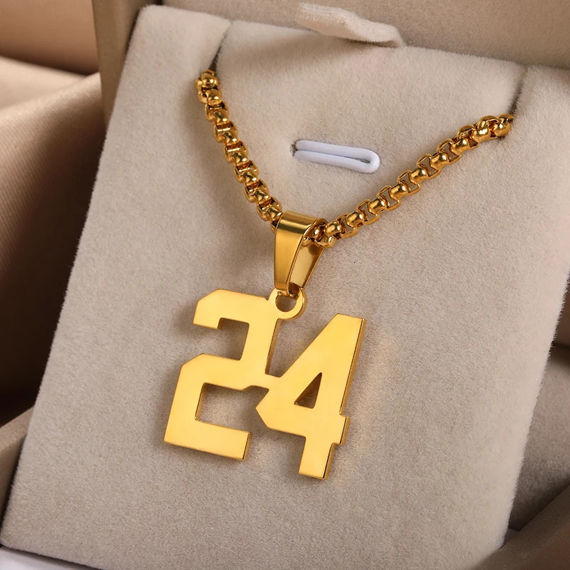 Custom Baseball Numeral Necklaces For Men Women Personalized Stainless Steel Jewelry Sportsmanship Gift For Boyfriend 260302