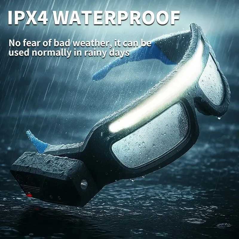 Industrial Headlight 90 Degree Movement Wave Recognition Technology 5 Light Modes Waterproof Construction High Power LED Outdoor H260307