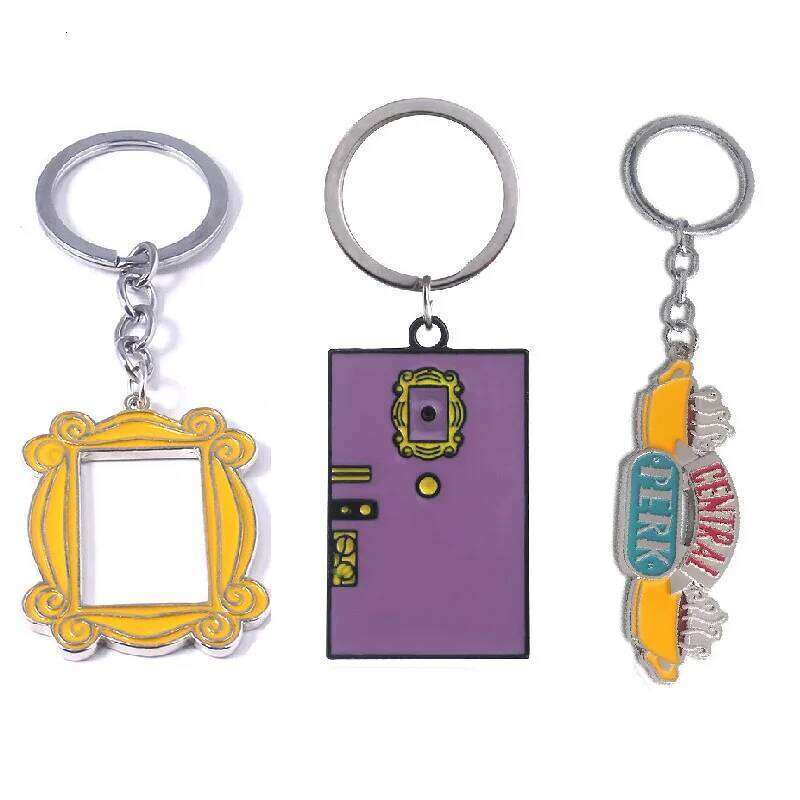 TV Series Friends Handmade Monica Door Frame Wood Yellow Photo Frames Collectible Home Decoration Beautifully GIft H260306