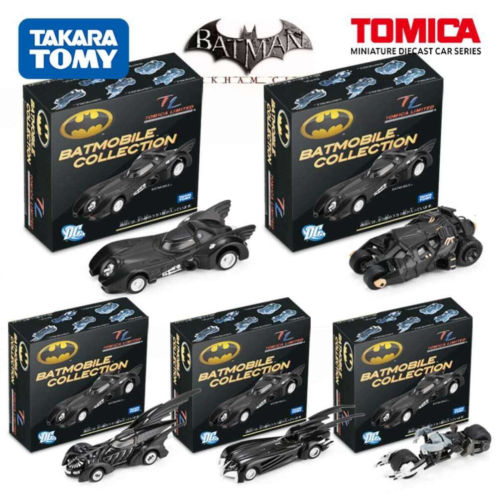 Takara Tomy Tomica Scale Batman Car Model Batmobile Pod Bike Christmas Halloween Gift Kids Room Decor Toys for Baby Boys Girls Z260306