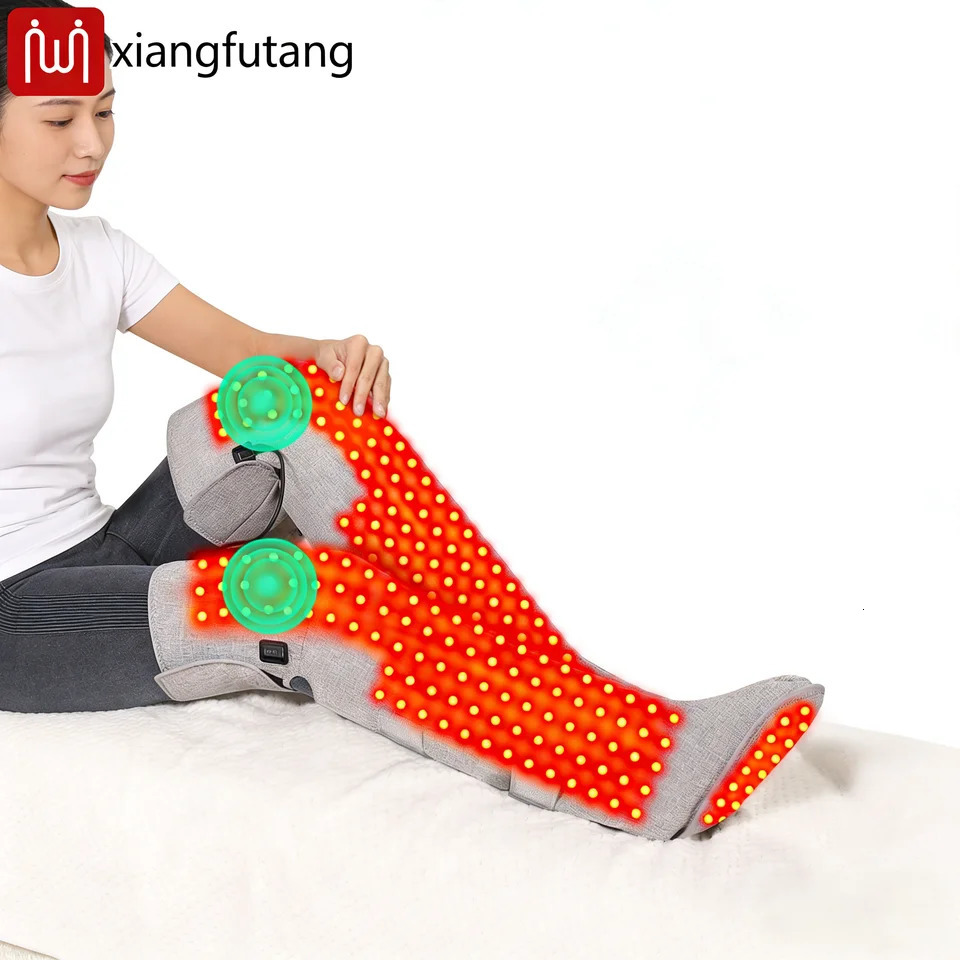 Portable Red Light Heating Long Leg Boots Leg Vibration Massage Relieves Joint Rheumatic Pain Numbness Chronic Cold LegSyndrome 260304
