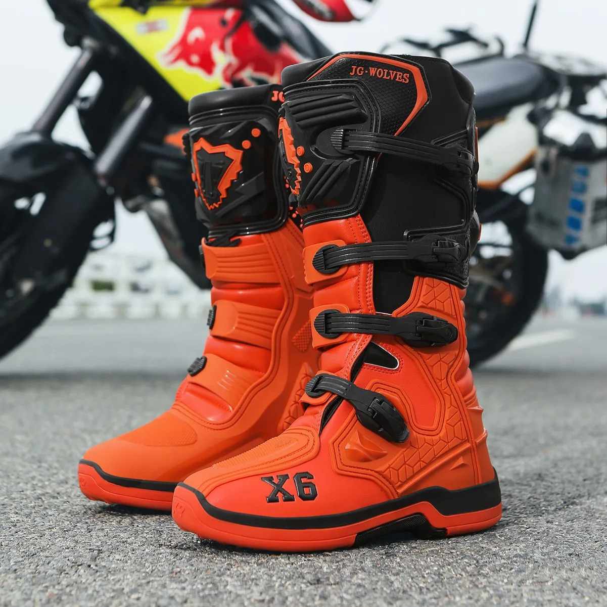 Motorcycle Boot Men Women Riding MidCalf Ankle Protective Shoes Moto Motorbike Equipment Racing Long Boots 260307 - view 3