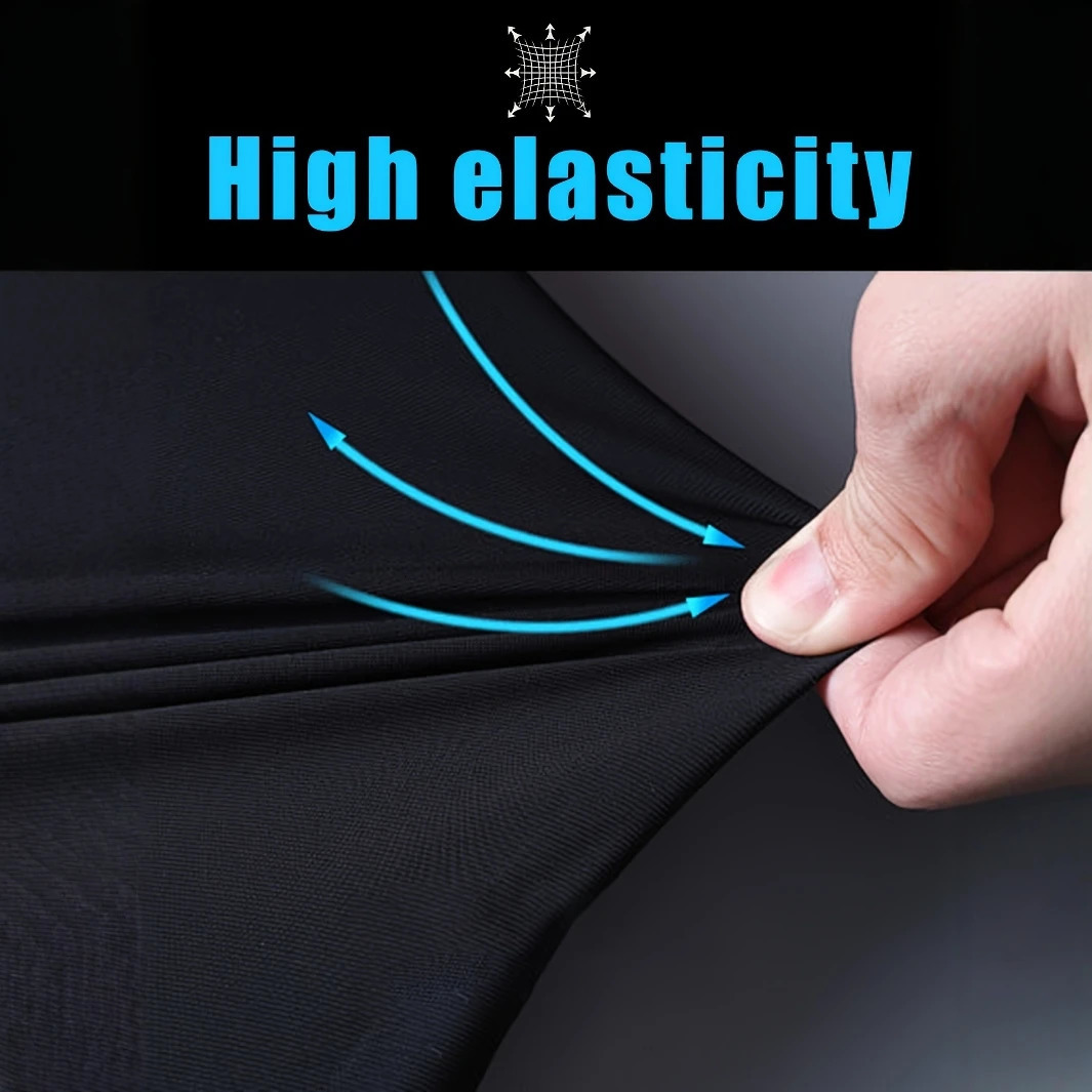 Men High Elasticity Ice Silky Joggers with Zipper Pockets Breathable Stretchy Athletic Pants for Running Gym and Outdoor Activit 260306