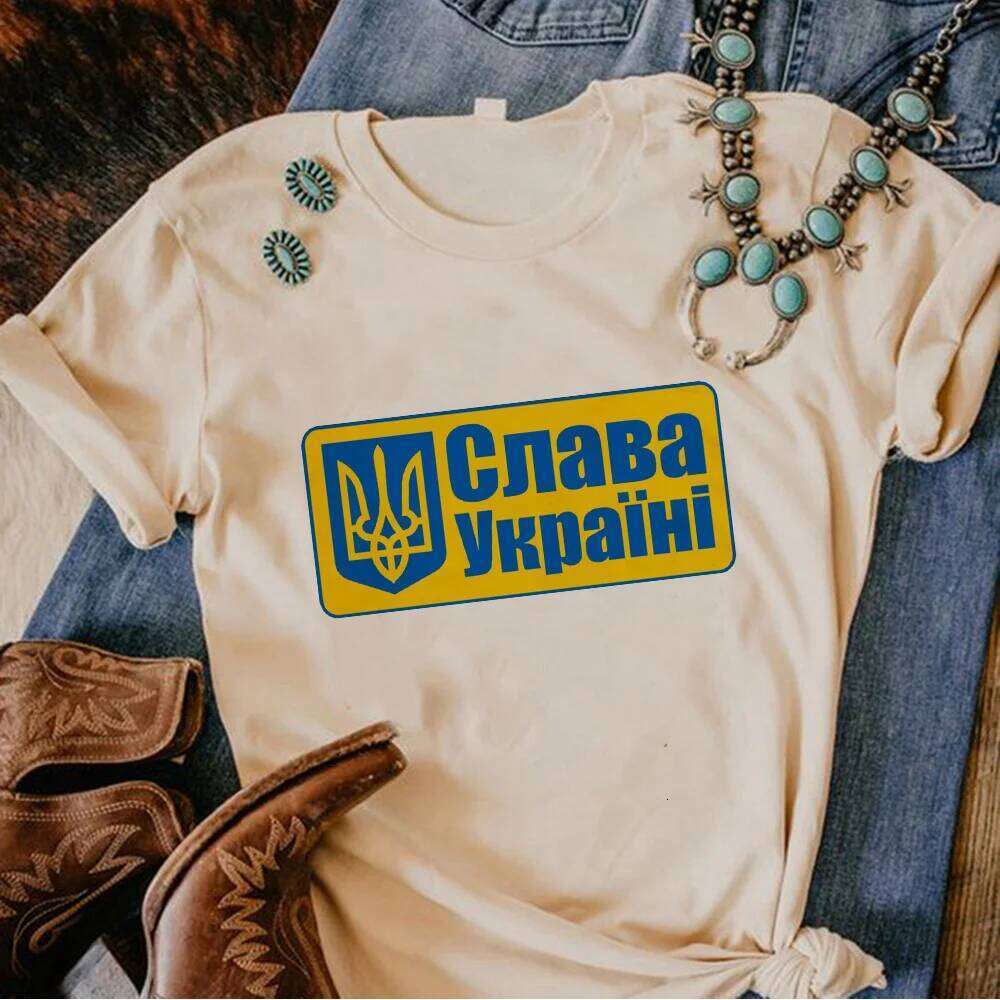 Ucraina Ucrania Ukraine t shirt women summer Y2K designer tshirt female manga harajuku Japanese clothing XJ260306 XJ260306
