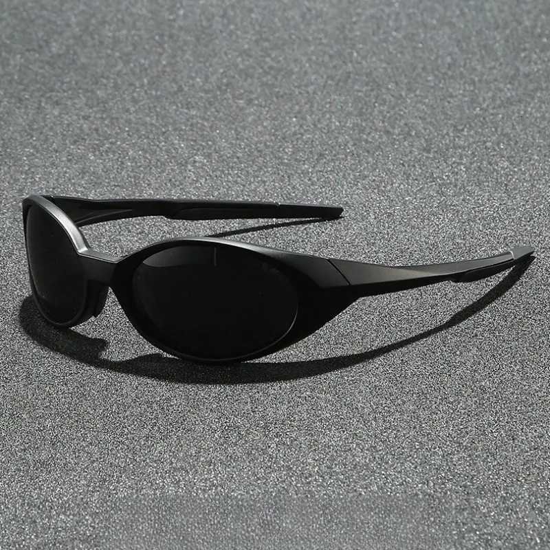 2025New Oval Outdoor Sports Pilot Sunglasses Fashion Y2K Men Driving Sports Sunshade Goggles Beach Cycling UV Protective Glasses S260304