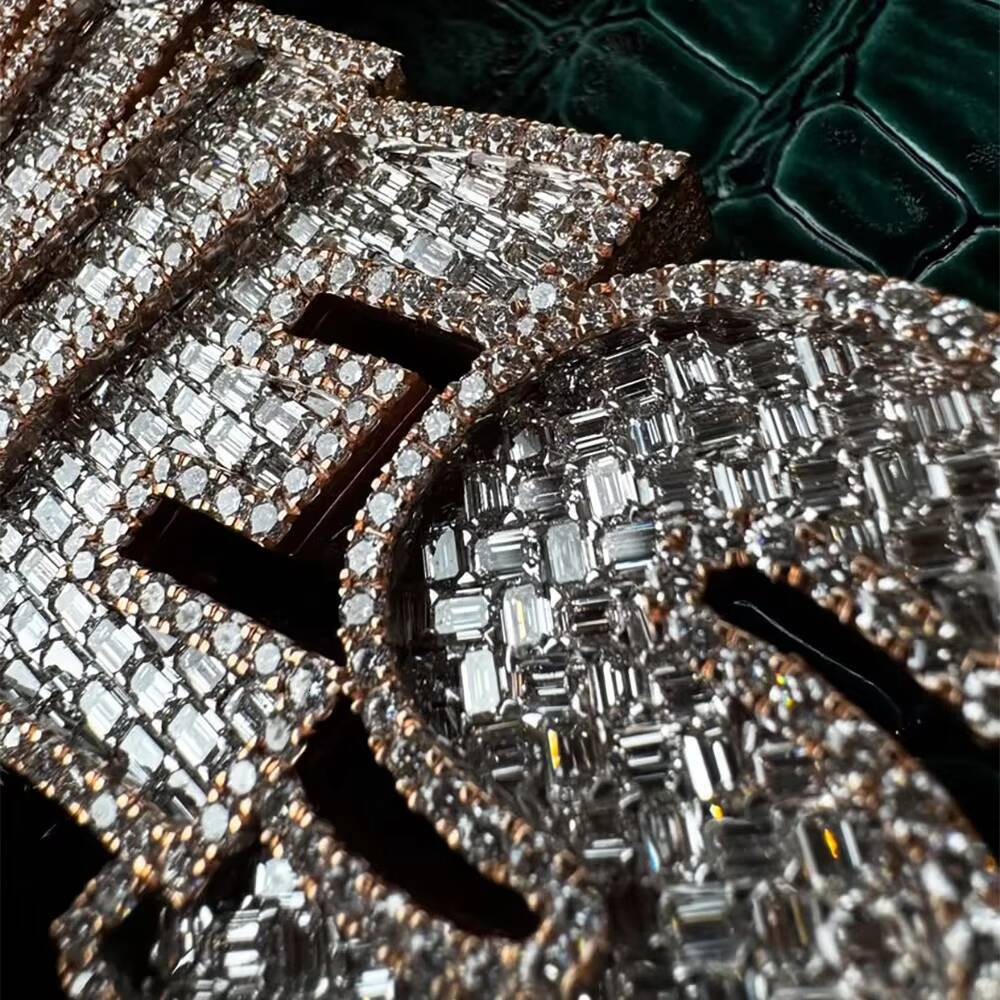 Factory Customized Moissanite Pendant Men Iced Out Jewelry VVS Moissanite Diamonds 3D Custom Letter Hip Hop Pendant