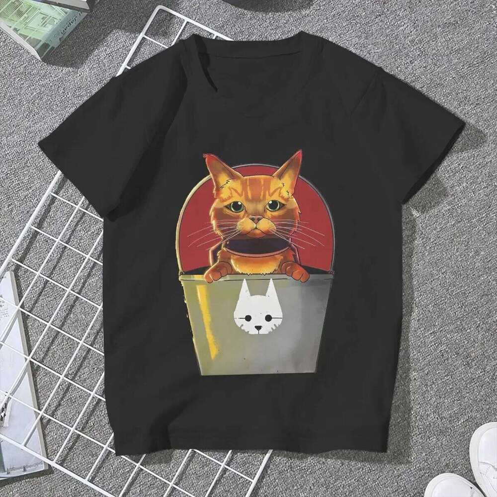 Stray Game Cat Cute T Shirt Graphic Women's Tees Summer Harajuku O-Neck Polyester TShirt XJ260306 XJ260306
