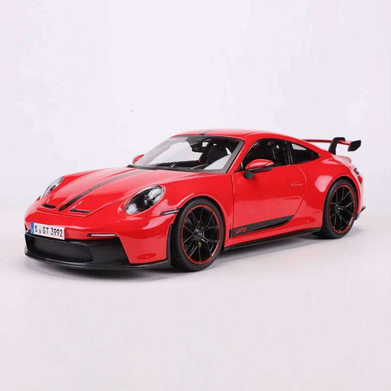Maisto 1:18 Porsche 911 GT3 Racing Edition Die Casting Alloy Car Model Art Deco Collection Toy Tools Gift Factory Z260306