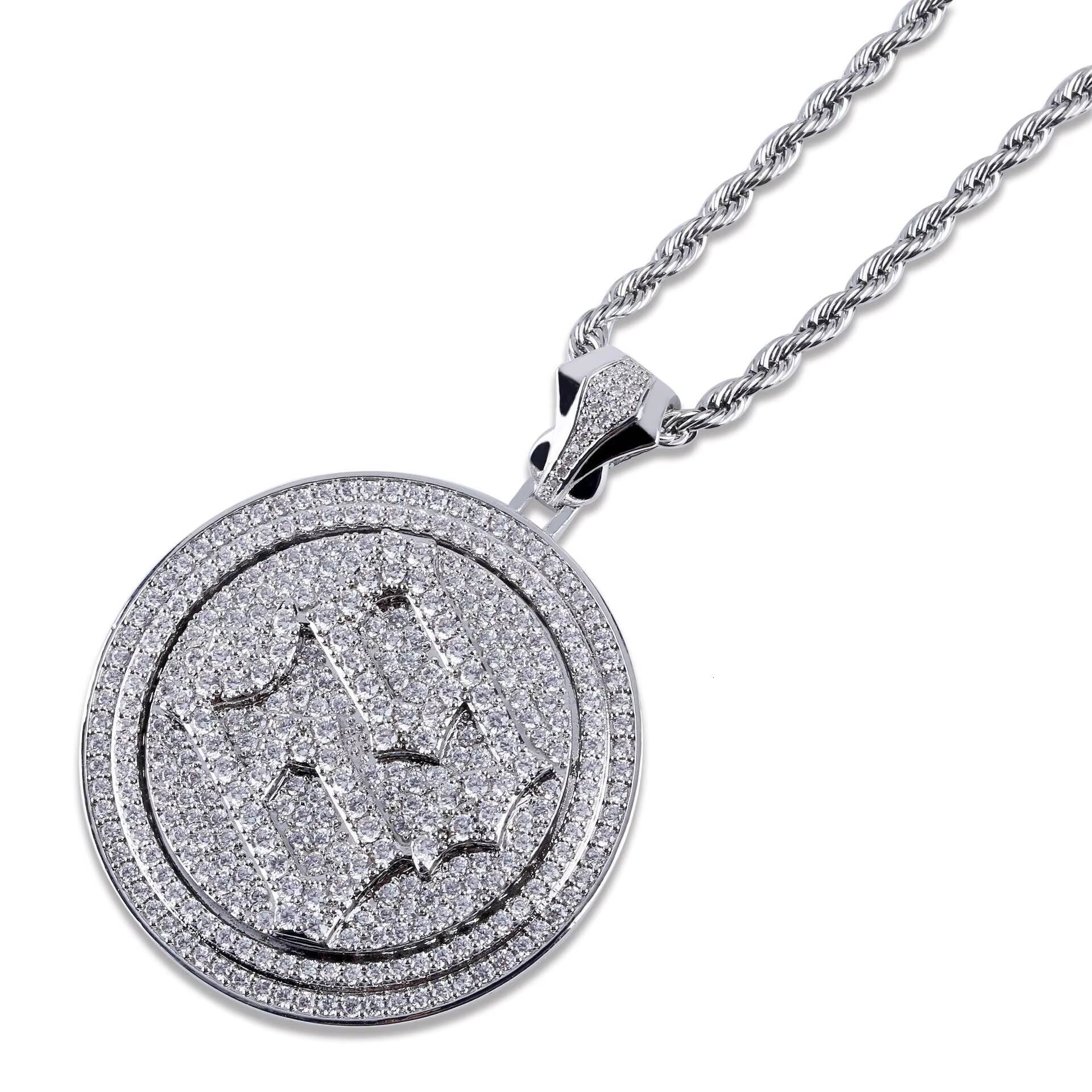 INS Nethong 6ix9ine Rapper Pendant Zircon 69 Revolving Disc Necklace