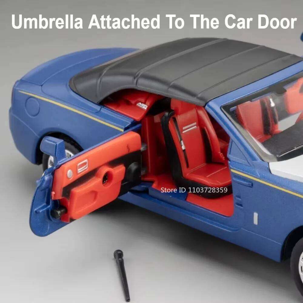 1:32 Rolls Royce Dawn Phantom Alloy Toys Diecast Model Car Doors Opened Sound Light Pull Back Miniature Vehice Boy Birthday Gift Z260306