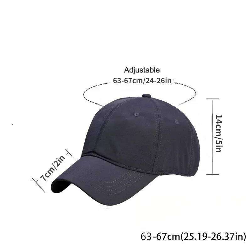 New Big 63-67cm Quick Dry Baseball Men Breathable Dad Hat Plus Size Adjustable Soft Crown Running Caps Unisex Hats Y260304