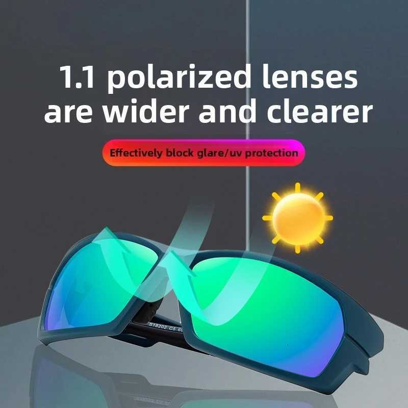 2025 Outdoor UV Protection Sports Sunglasses Mens Square Polarized Sunglasses S260304