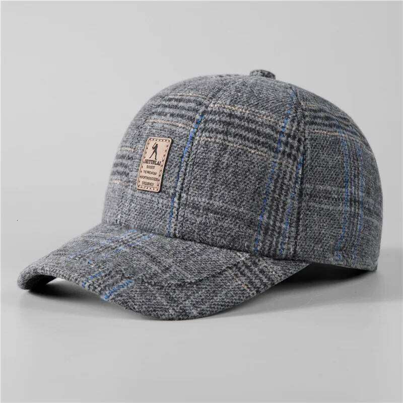 Warm Winter Baseball with Ear Flaps Men, Auturnn Thick Cap for Gifts Y260304