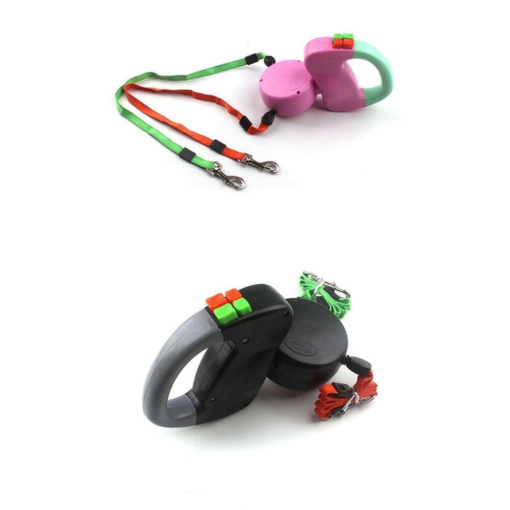 3M Dual Pet Retractable Automatic Winding Rope Dogs Walking Traction Leash Accessory Bamubi