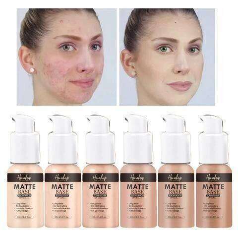 30ml SEPORA 6 Colors Matte Liquid Foundation Oil Control Waterproof Full Coverage Facial Natural Concealer Base Makeup Cosmetics 26L0306