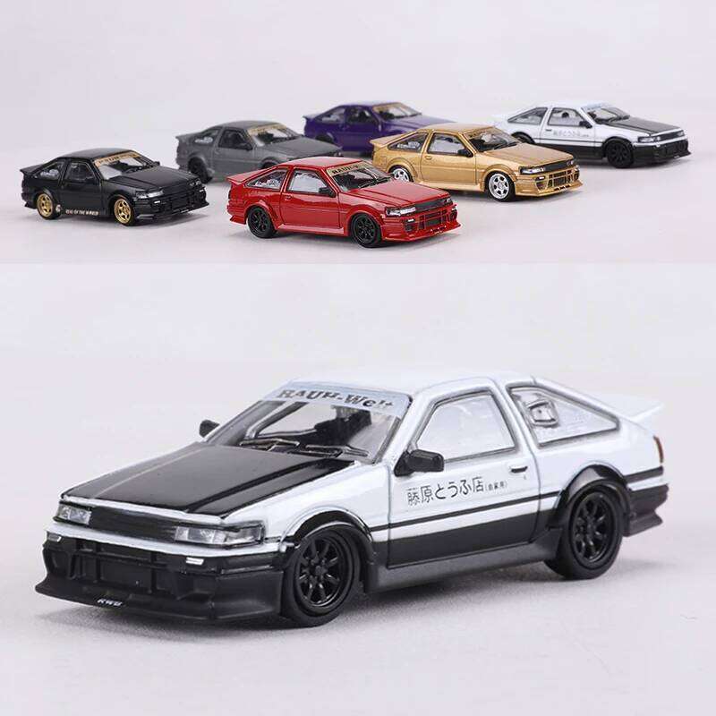 DCT 1:64 RWB AE86 Corolla Levin GT-Apex Alloy Model Car Z260306