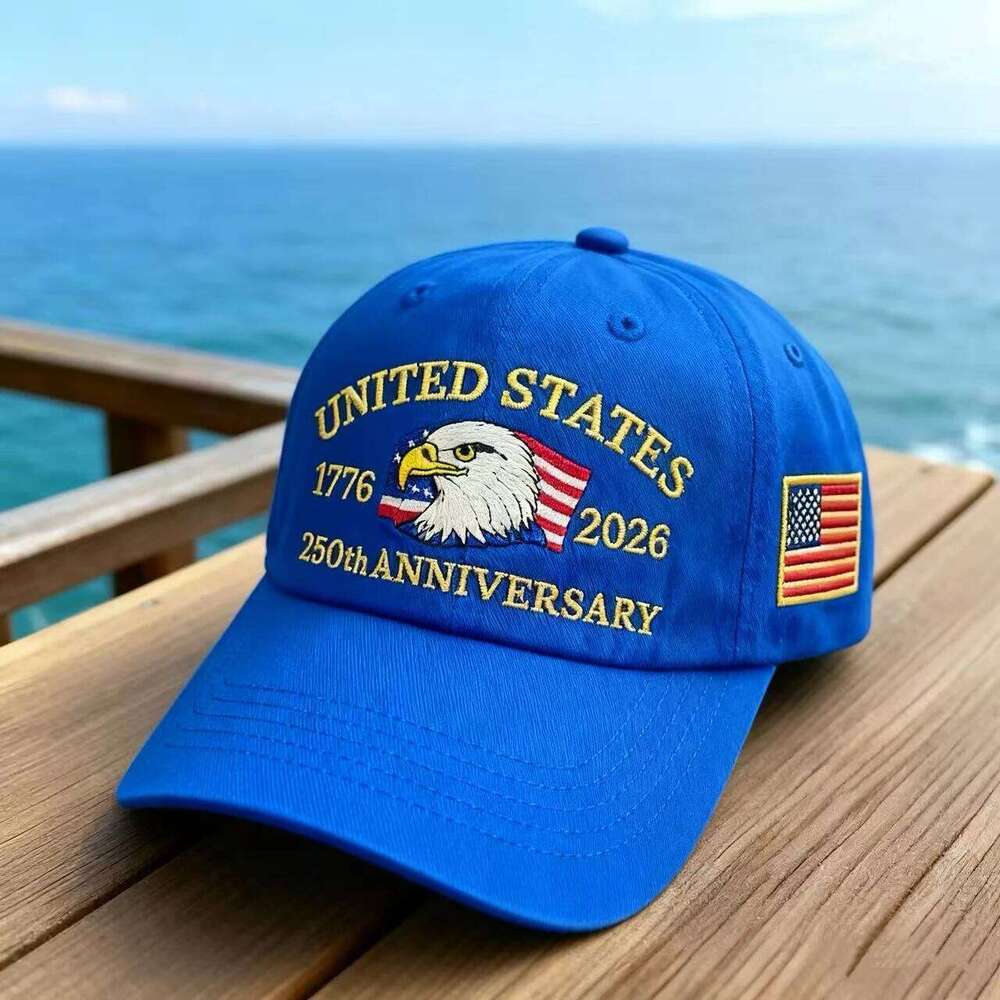 250th Hat USA Patriotic Caps Eagle Embroidered Baseball Hats for Men Women 250 Year Anniversary Cap Y260304