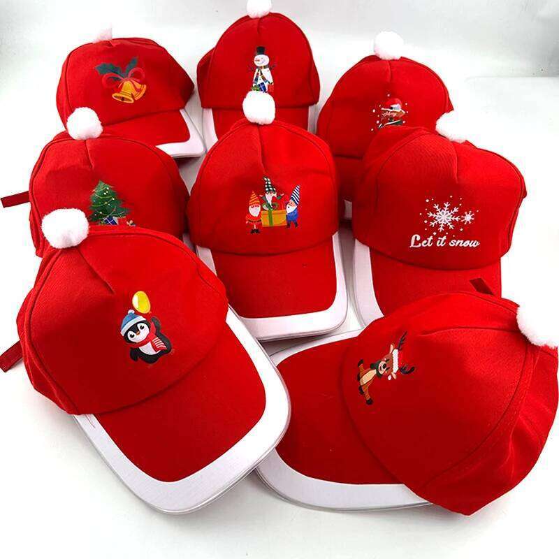 LED Light up Baseball Flashing Glow Rave Party Red Cap Sun Hat Christmas Costume Supplies Festival Gift Y260304