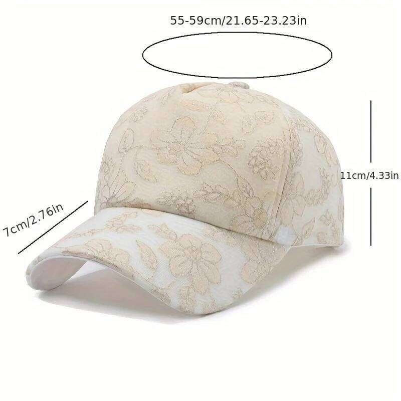 Lightweight Lace Sun Hat For Women - Breathable, Uv Protection Baseball Cap | Fashionable Streetwear Accessory With Adjustable Y260304