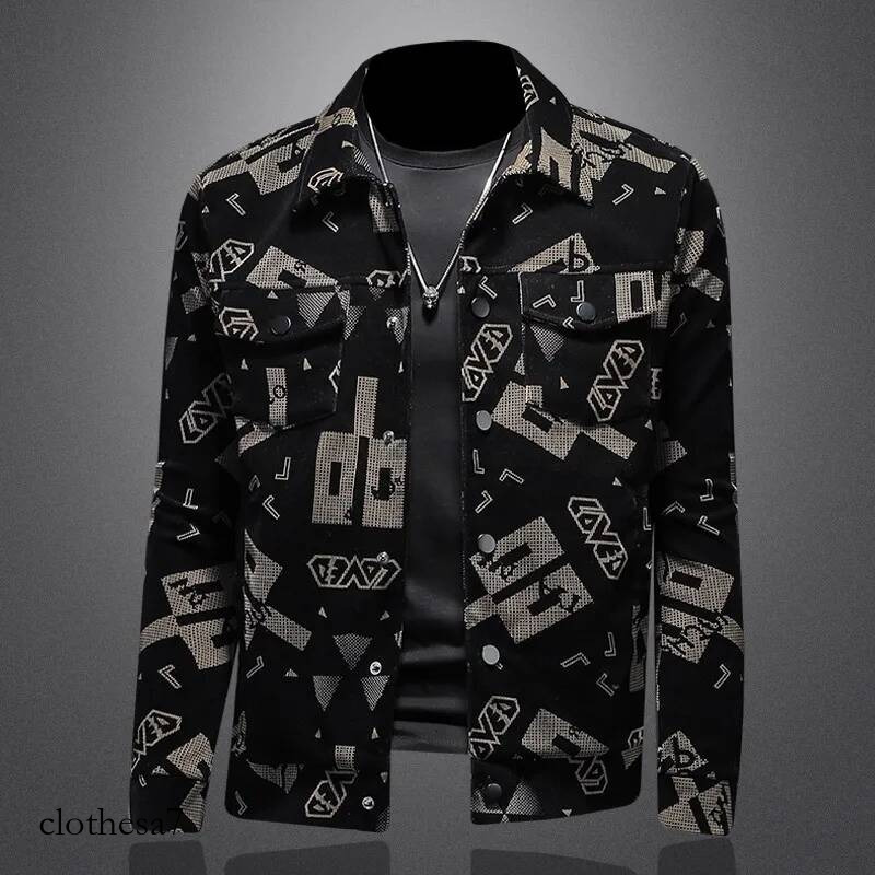 Men's plus Size Corduroy Shirt Jacket Autumn Fashion Slim Fit Trendy Outerwear High-End Top