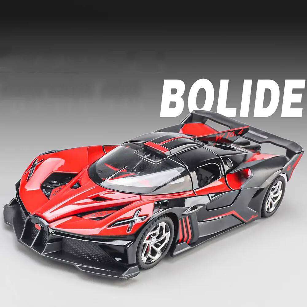 1:32 Bolide Valkyrie Cars Toys Alloy Diecast Model Wheel Pull Back Supercar Doors Opened Miniature Vehicle for Kids' Edutainment Z260307