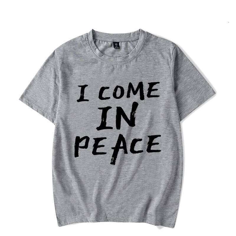 I Come in I'm Peace Vintage Funny Matching Couples T-Shirt Men Women Short Sleeve Fashion Casual Streetwear Lover Tshirt XJ260306 XJ260306