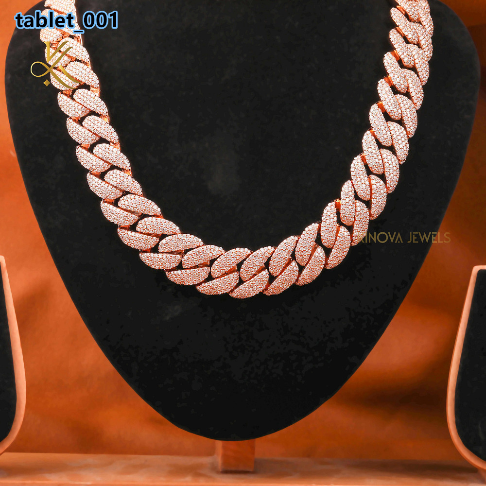 Classic Hip Hop Neck Chain With Radiant Moissanite Diamonds Crafted To Deliver Outstanding Sparkle For Trendsetting Street Style