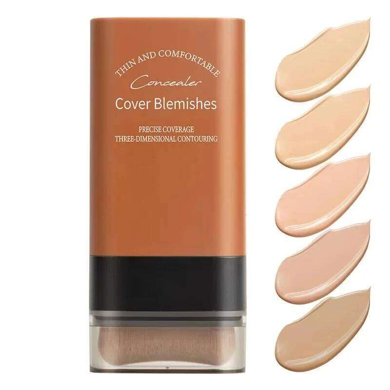 Matte Foundation Cream Stick Multi-Use Eraser Makeup Full Coverage Waterproof Lasting Oil-control Cover Acne Base With brush 26L0306