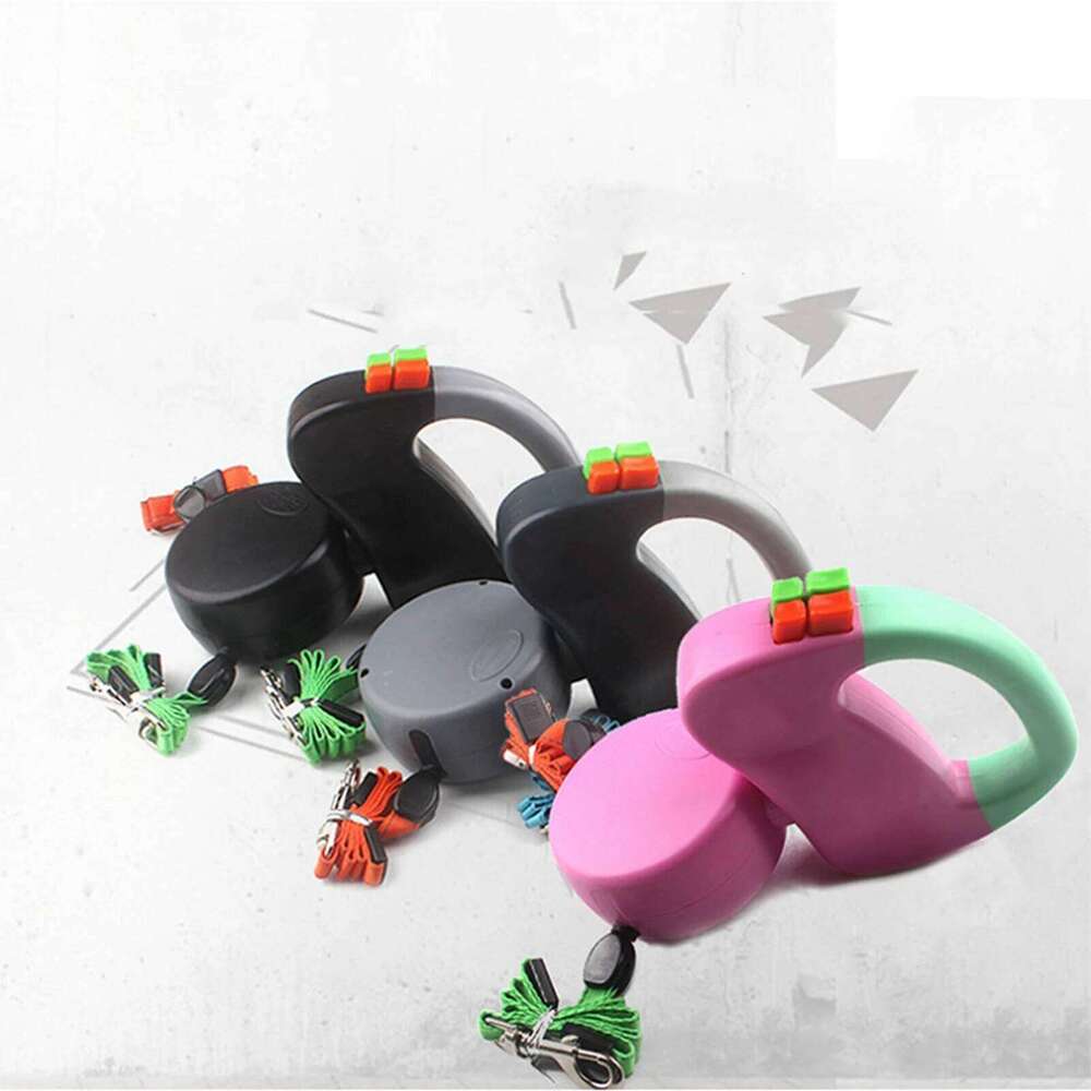 3M Dual Pet Retractable Automatic Winding Rope Dogs Walking Traction Leash Accessory Bamubi