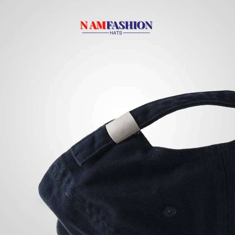 Retro Washed Cotton Soft Top Flat Eaves Men's and Women's Letter Embroidery Street Hip-Hop Baseball Cap Fashion Y260304