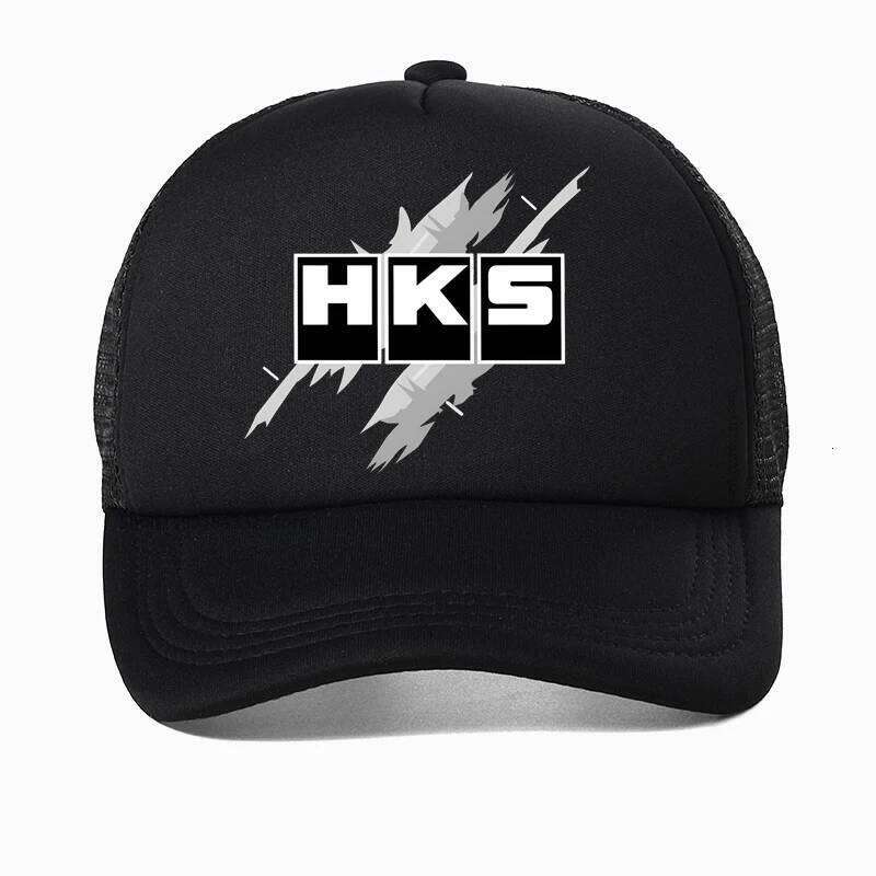Jdm Hks Power And Sports Japanese Style Logo Baseball Cap Summer Unisex Adjustable Mesh hat Y260304