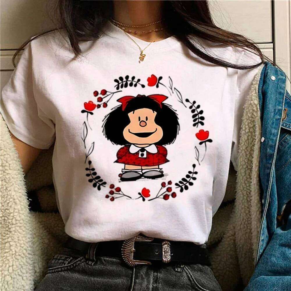 Mafalda Tee women harajuku t-shirts female 2000s streetwear clothes XJ260306 XJ260306
