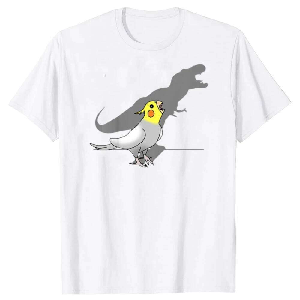 Cute Screaming Parrot Birb Funny Cockatiel T Shirts Graphic Streetwear Short Sleeve Birthday Gifts Summer Style T-shirt Women XJ260306