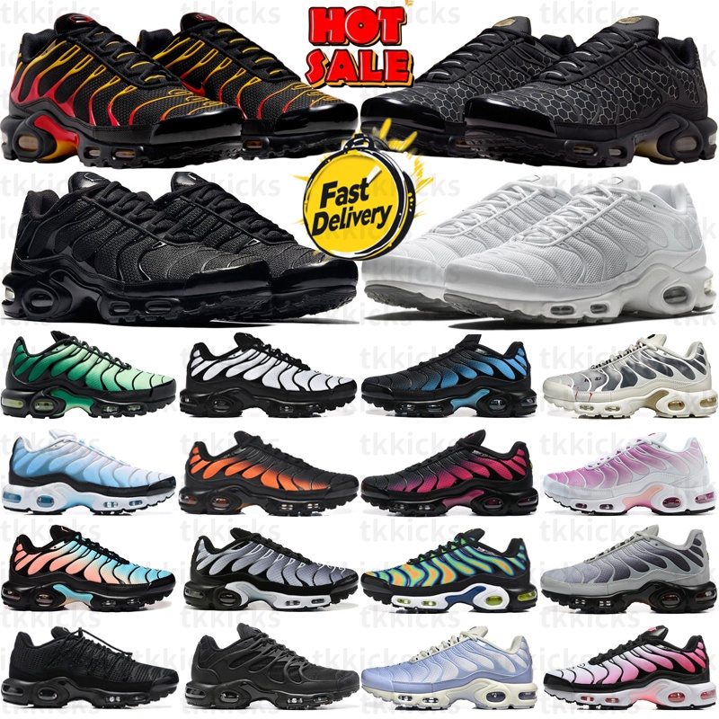 Tn Tnss Plus Chaussure Tn3 Lisboa Hyper Pink Volt Triple Black White Naples Running Shoes Sneakers Men Women Red Total Orange Purple Outdoor Sports EUR 36-49