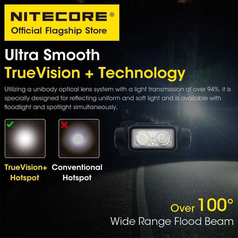 NITECORE NU43 USB-C Rechargeable Headlamp 1400 Lumens for Trail Running LED Work Light Fishing Trekking Built in 18650 Battery H260307