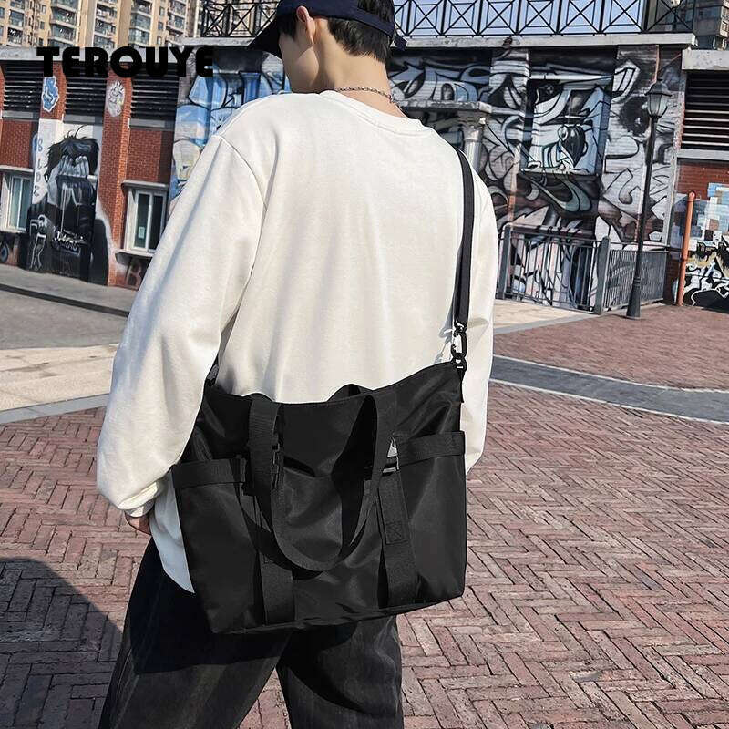 HOCODO Waterproof Travel Handbag Large Capacity Ladies Messenger Solid Color Female Crossbody Nylon Shoulder Bag Women TEROUYE