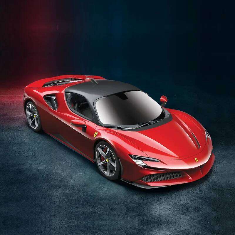 Bburago 1:24 Scale Black NEW Ferrari SF90 STRADALE Alloy Luxury Vehicle Diecast Cars Model Toy Collection Gift Z260306