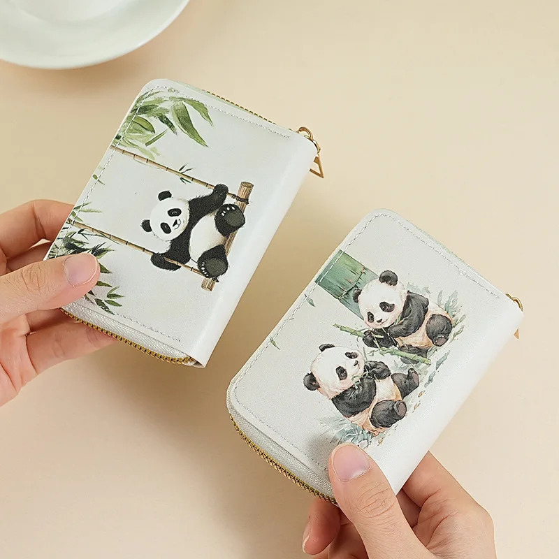 Panda cute ink drivers license protective cover multicard position card bag ID 260307