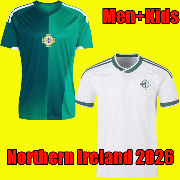 Northern Ireland jersey 2026 World Cup Mens Home away uniform Fans player soccer jerseys men kids set football shirts home green away white top kit
