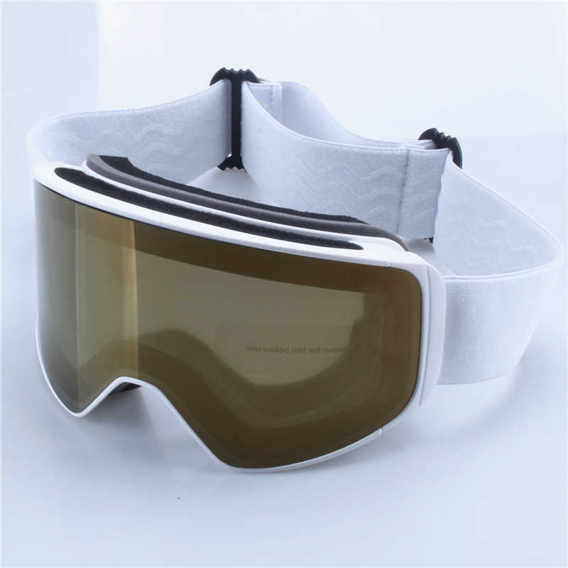 Mens and Womens Magnetic Ski Goggles Cylindrical Ski Glasses Anti-Fog Outdoor Goggles with Frame S260304