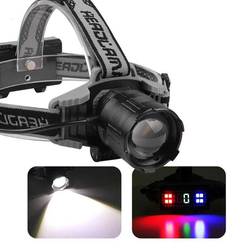 New XHP160 Headlamp TYPE-C Charging High-Intensity Display Headlamp 30W White Laser Headlamp H260307