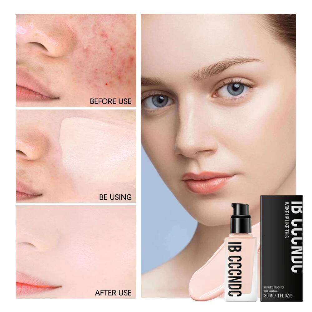 Flawless All Day 6 Color Waterproof Concealer Foundation For Women Makeup Full Coverage Long Lasting Moisturizing 26Li0306