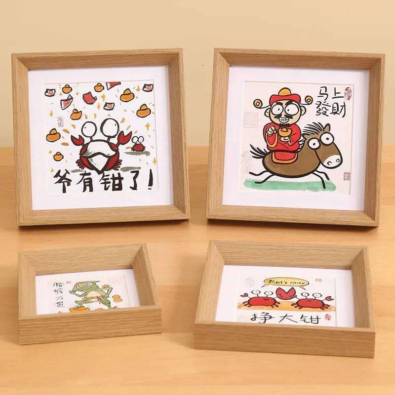 4/5/6 Inches Wooden Frame for Tabletop Display Wedding Baby Family Portraits Picture Frames Wall Photo Desktop Decor H260306