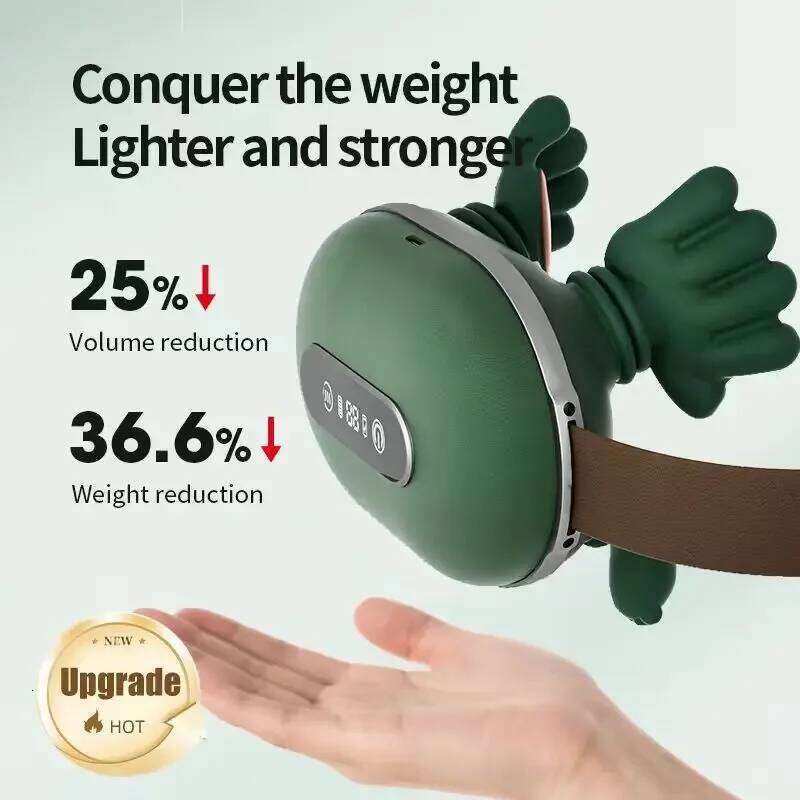Rechargeable And Shoulder Silicone Neck Massager, Adjustable Vibration Massage Pillow Portable Electric Massager 26Y0307