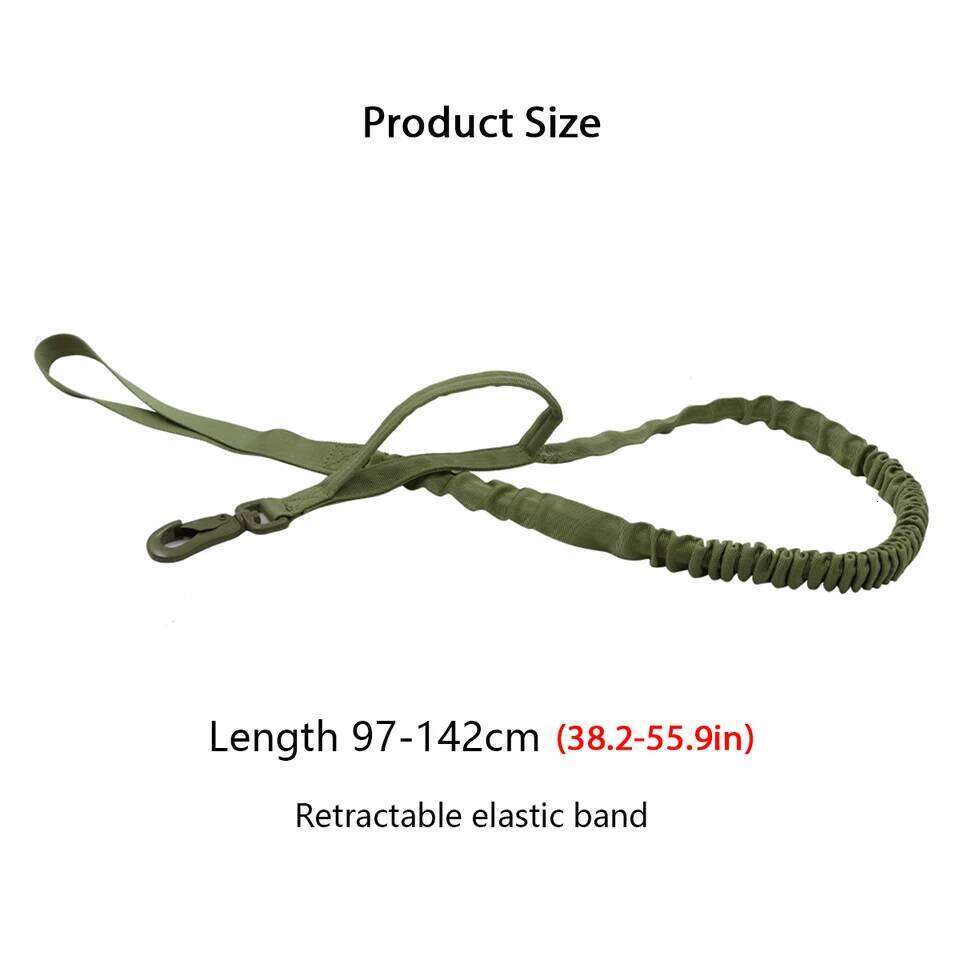 Tactical Leash Collar Molle Pouches For Medium Large Dogs Training Military Pet Vest Adjustable Service Dog Harness Bamubi