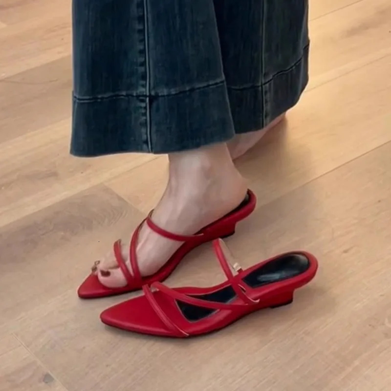 selling Slippers Women Wedges Sandals High Heels Shoes Summer Sexy Beach Shoes Casual Flip Flops Slides Woman 260306