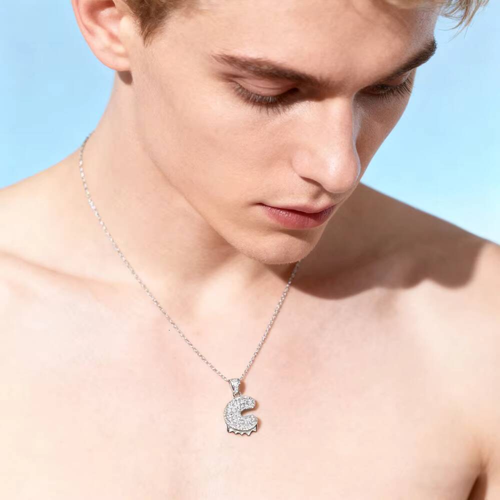 Name Letter for C Pendant Crown Style Custom 362CT Moissanite Iced Out for Men Hip Hop Jewelry