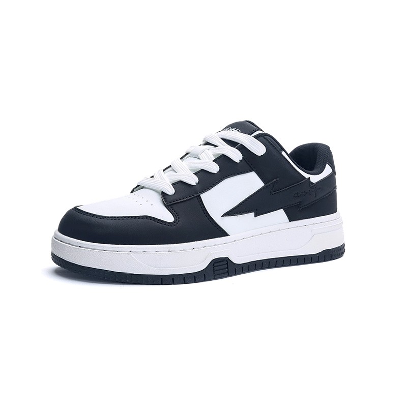 Jifffly Skate Shoes New Summer Unisex Student Thick Sole Versatile White Shoes