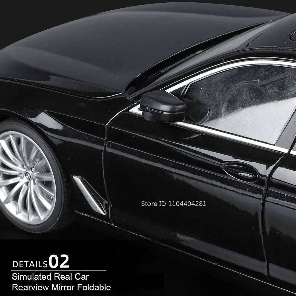 1:18 530Li A6L Model Diecast Alloy Car Doors Opened Front Steering Four Wheel Suspension Vehices Child Birthday Gifts Z260306