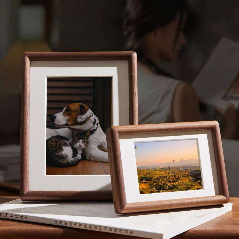 Modern Solid Wood Photo Mortise and Tenon Joint Design Advanced Mini Picture Frame Room Wall Home Decor Porta Retrato FYPF H260306